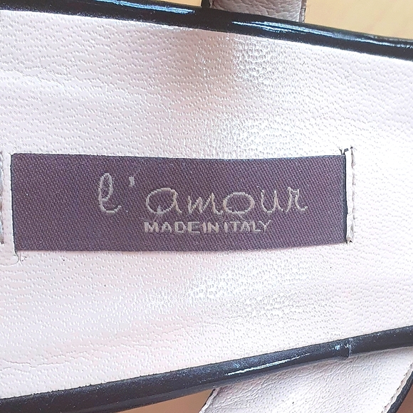 Black patent Made in Italy sandals - Picture 3 of 3